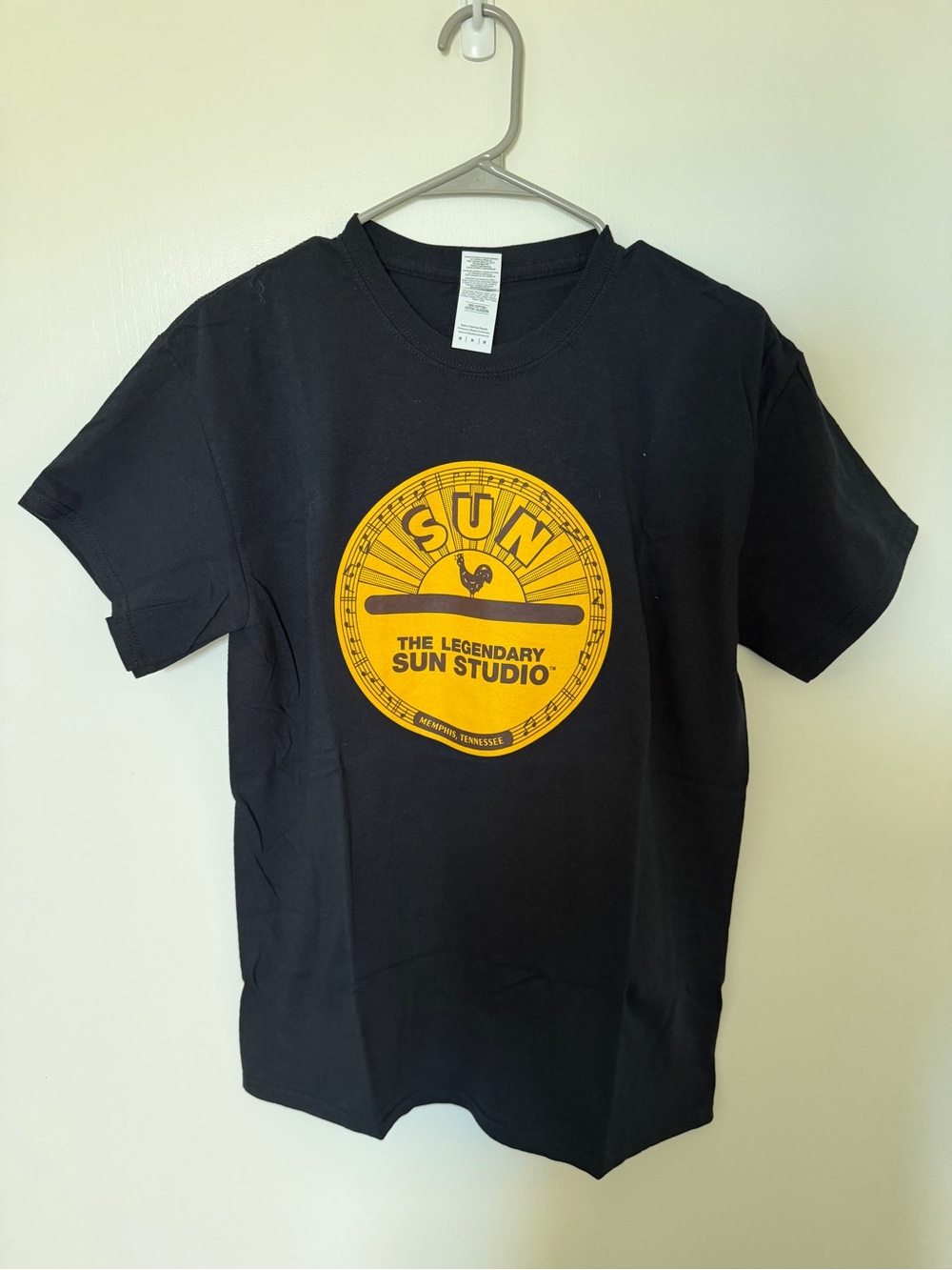 Black Gildan Sun Studio Short Sleeve Tee